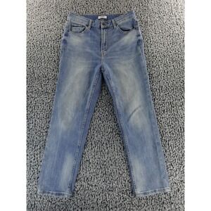 OAT New York Jeans Women 29 Blue Straight Leg High Rise Denim Pants‎